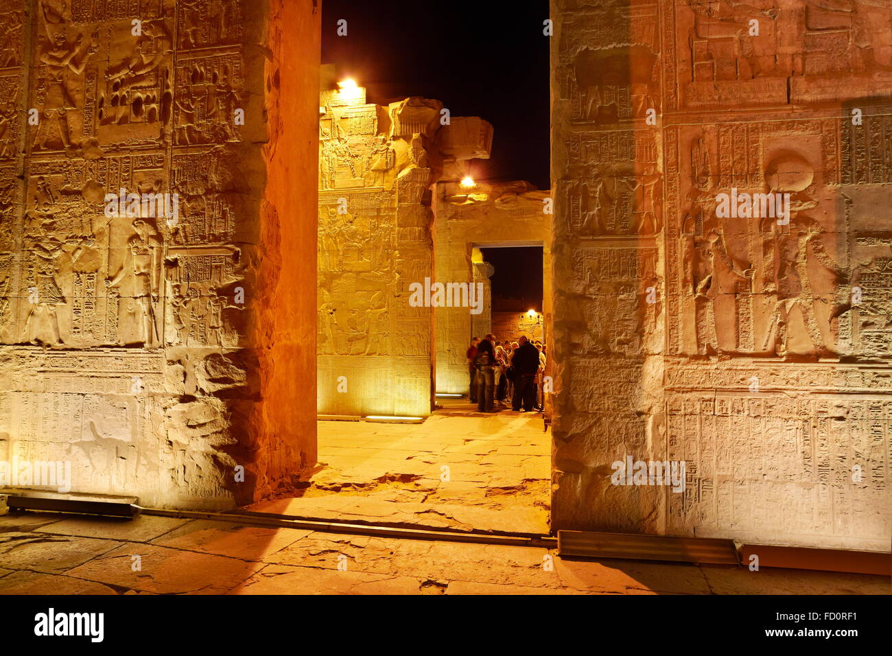 Égypte - Kom Ombo, Temple de Sobek Banque D'Images