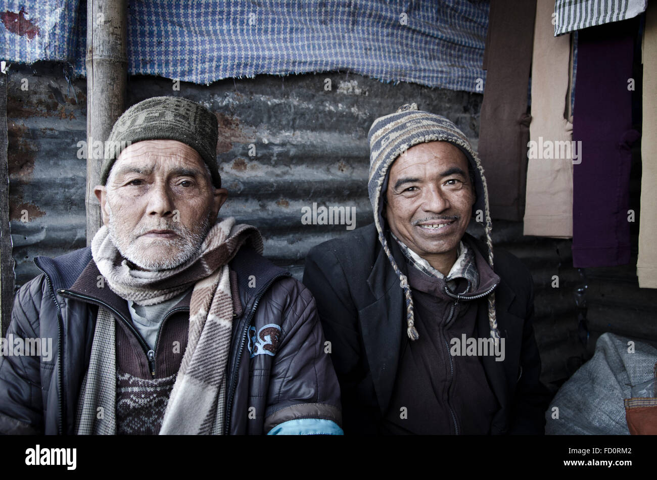 Habitants de Darjeeling, Bengale-Occidental, Inde Photo Stock - Alamy