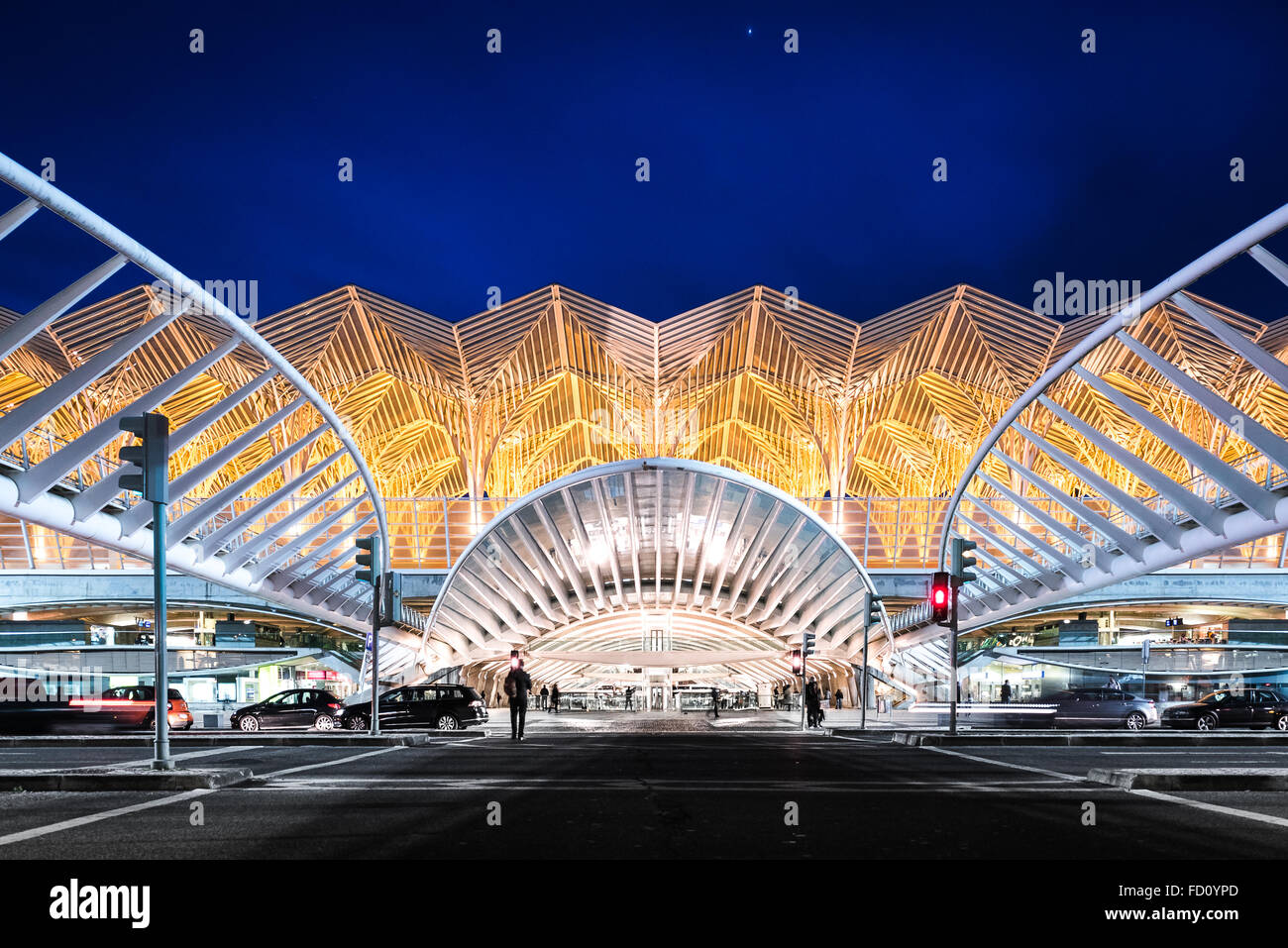 La Gare do Oriente gare du centre commercial Vasco da Gama Banque D'Images
