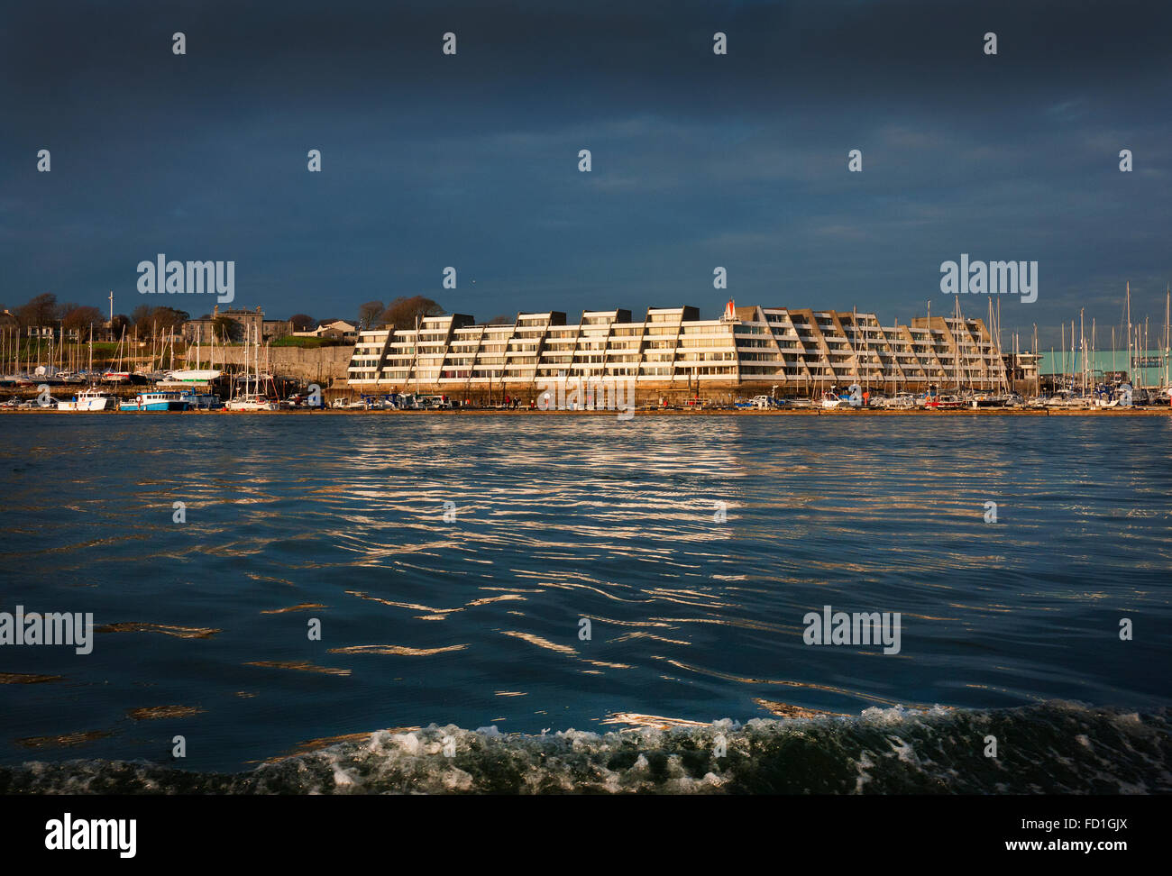 Cour de l'océan Marina, Stonehouse, Plymouth, Devon, UK Banque D'Images