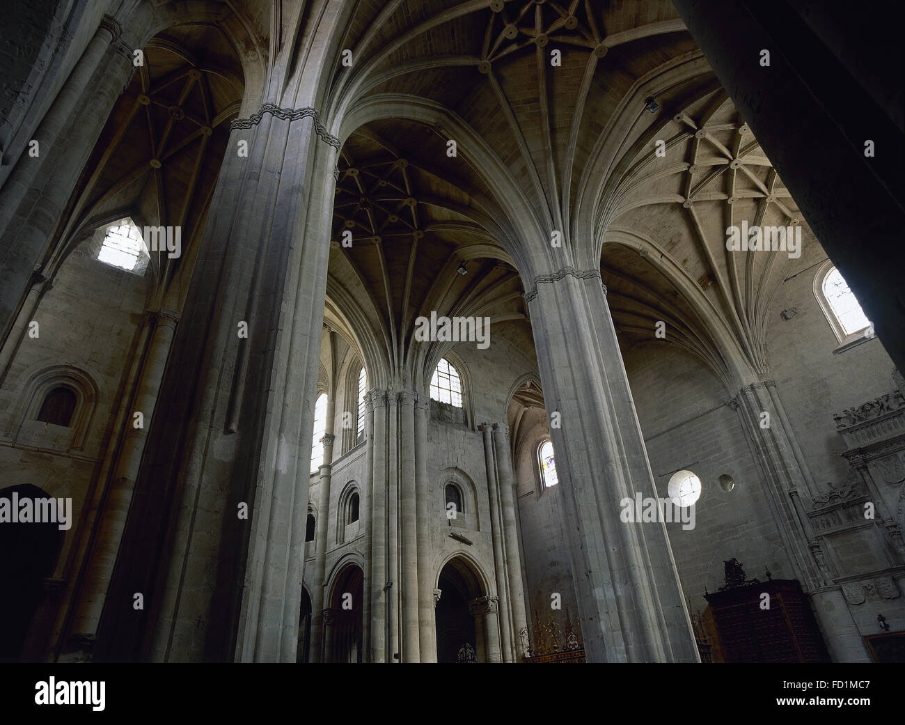 L'Espagne. Santo Domingo de la Calzada. Cathédrale. L'intérieur. Du gothique tardif. 14e-15e siècles. Banque D'Images