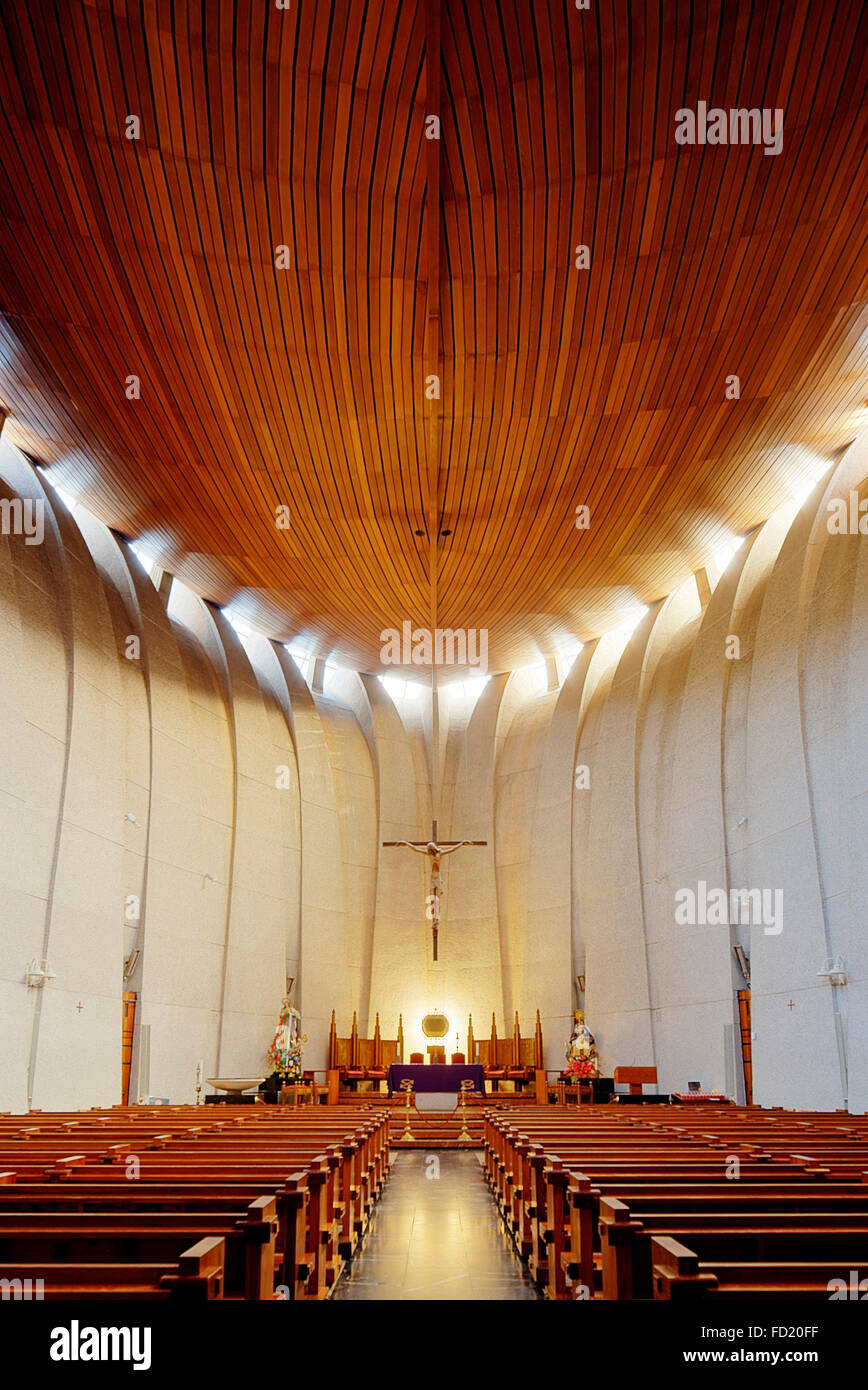 L'église Santa Maria de Loreto, Javea, Costa Blanca, Espagne Banque D'Images