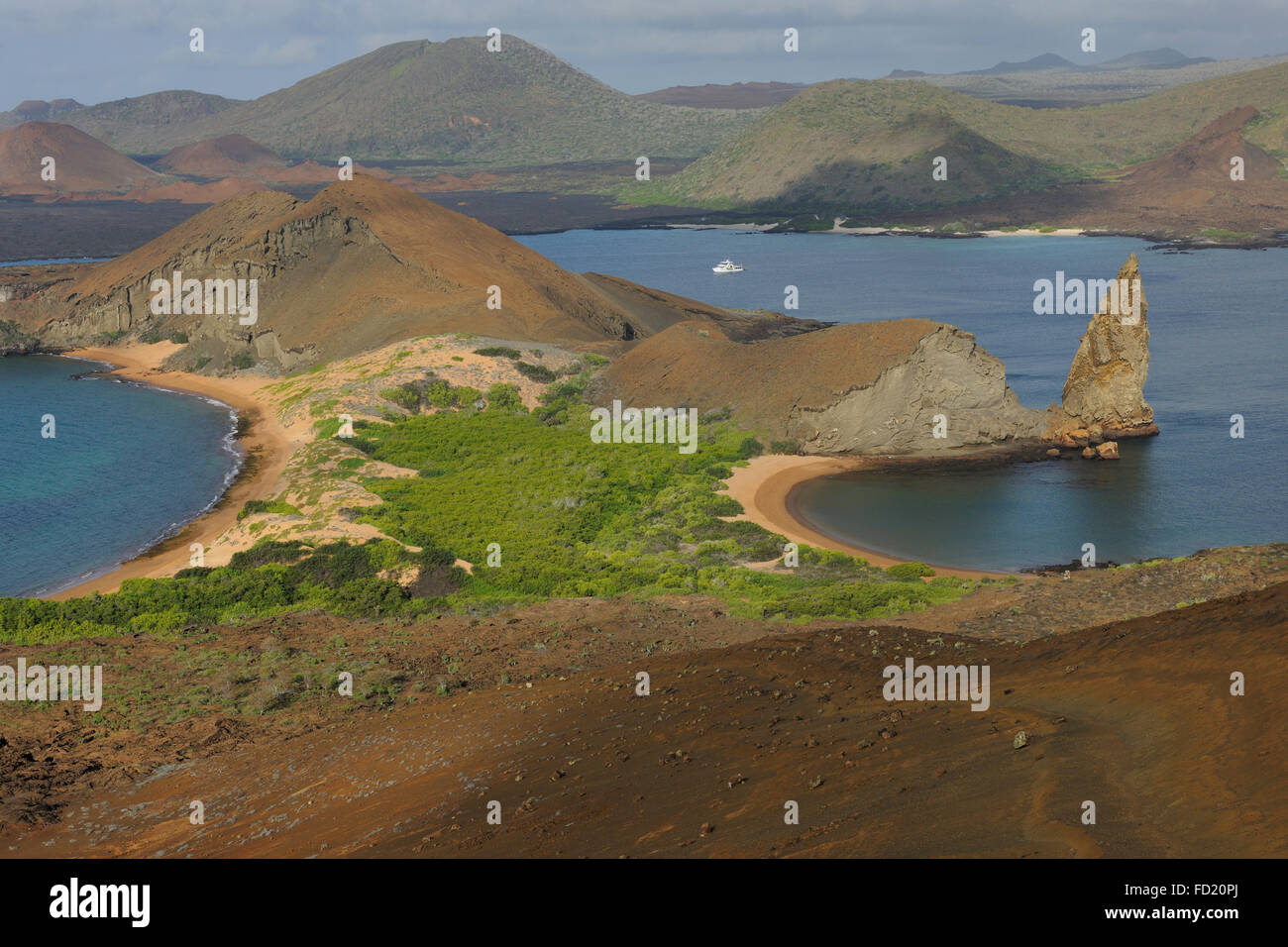 Bartholomew, l'île de Galapagos, Équateur. Banque D'Images