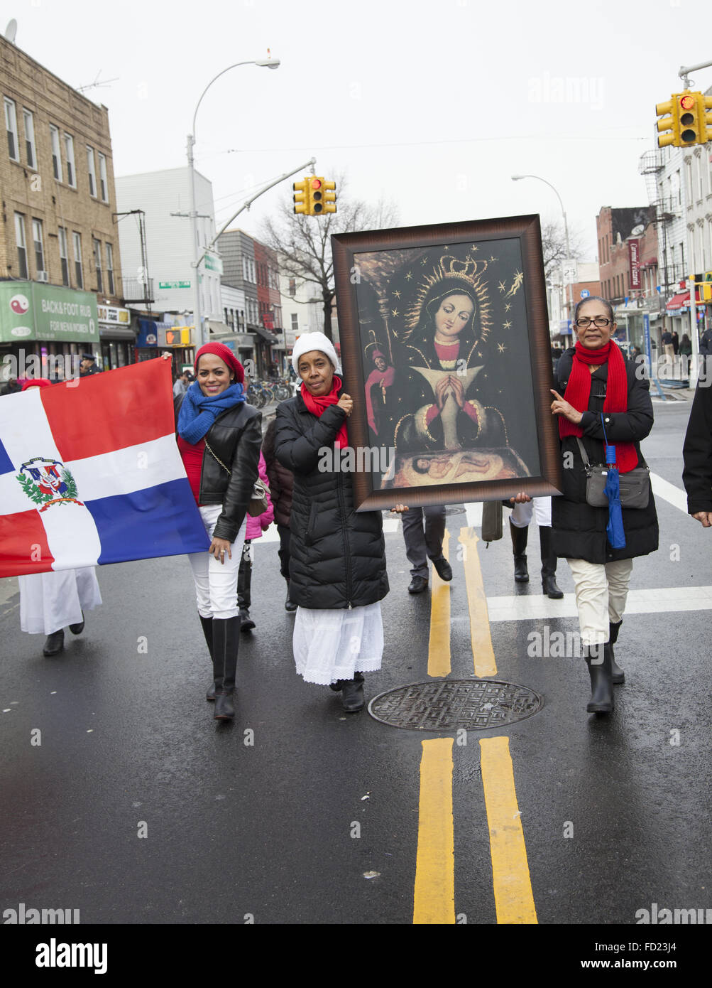 Three Kings Day Parade à Williamsburg, Brooklyn, New York. Banque D'Images