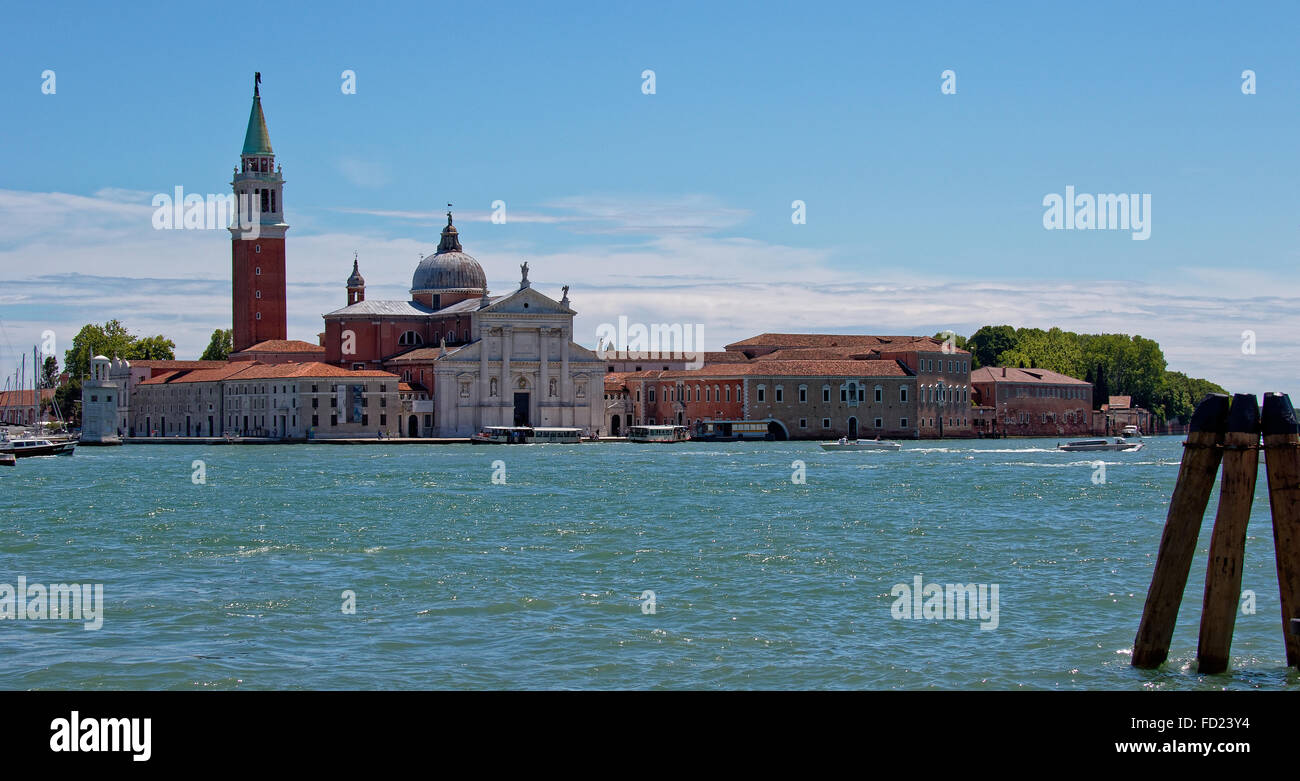 L'île de San Giorgio Maggiore à Venise, Italie Banque D'Images