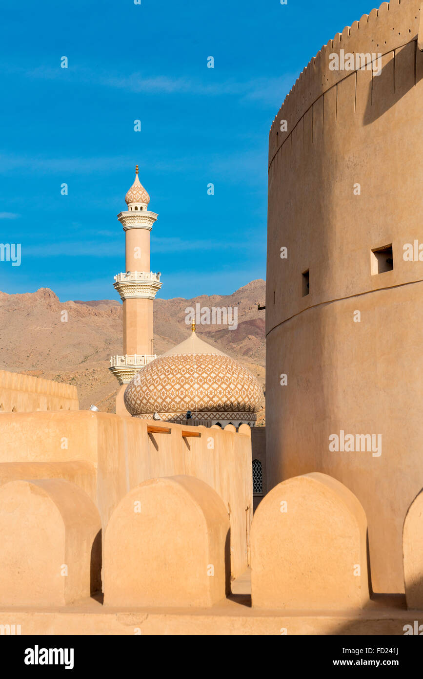 Vue de la mosquée de Nizwa Nizwa Nizwa Fort en Oman Banque D'Images
