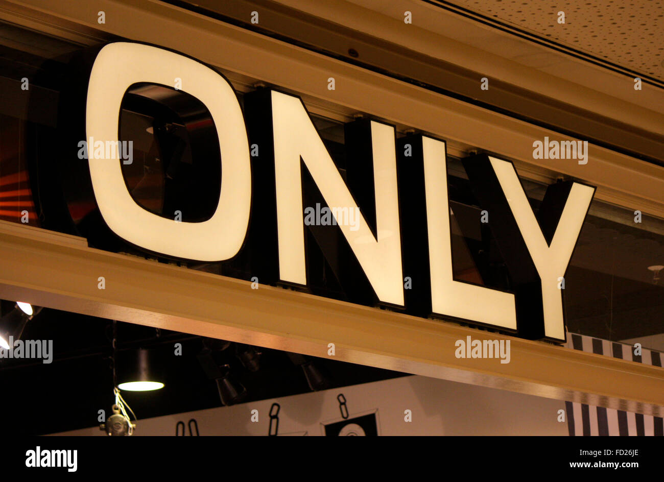 Markenname : 'uniquement', Berlin. Banque D'Images