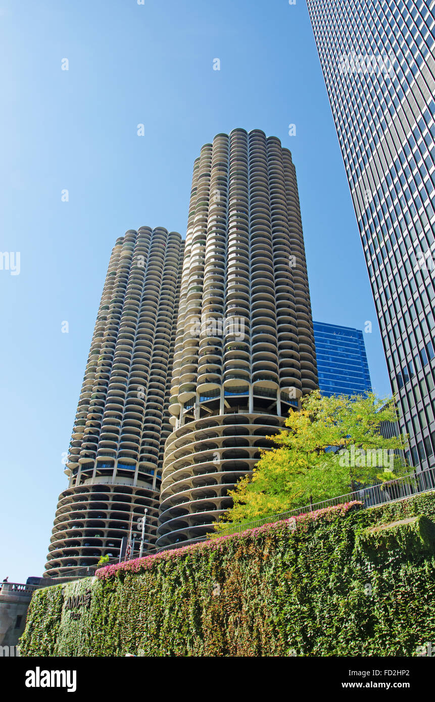 Le lac Michigan, Chicago, Illinois, États-Unis d'Amérique, USA Banque D'Images