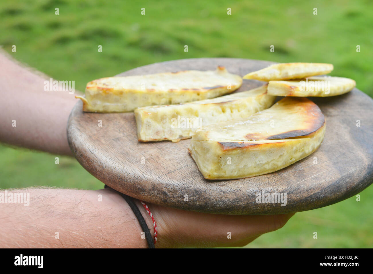 L'arbre à pain frit est un aliment délicieux, au Nicaragua. Shallow DOF Banque D'Images