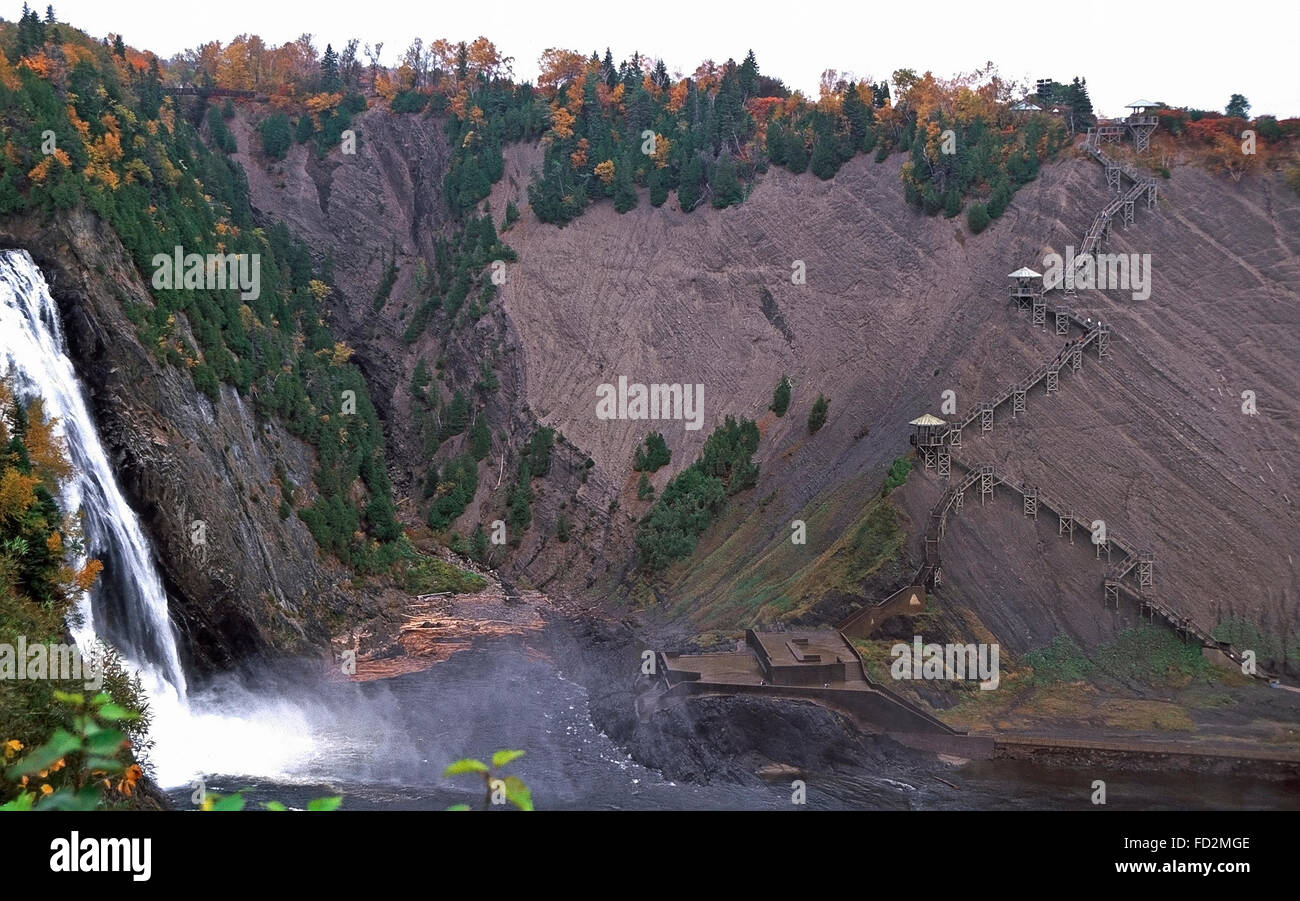 Chutes Montmorency, Beauport, Québec Banque D'Images