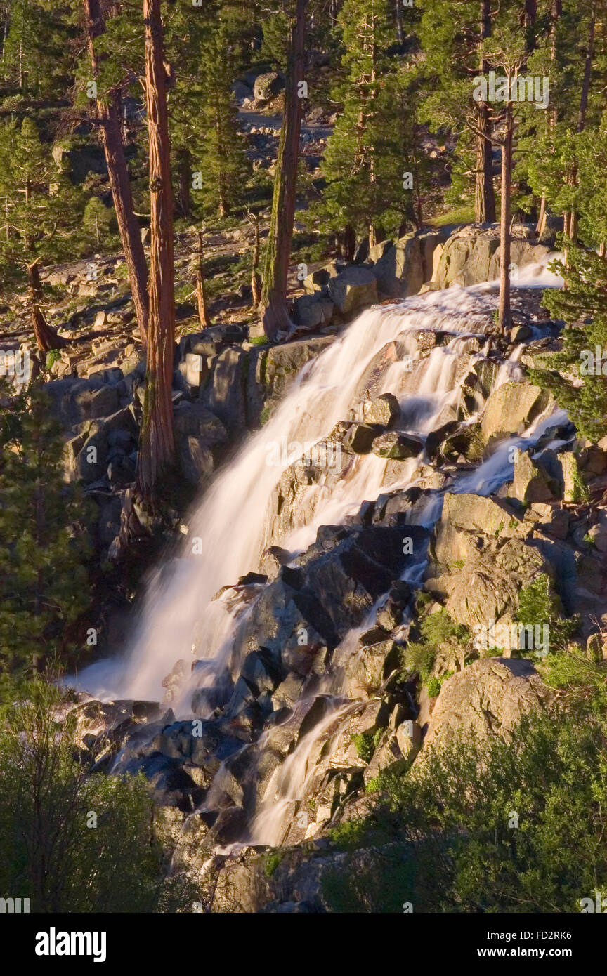 Eagle Falls, Emerald Bay State Park, Lake Tahoe, en Californie. Banque D'Images