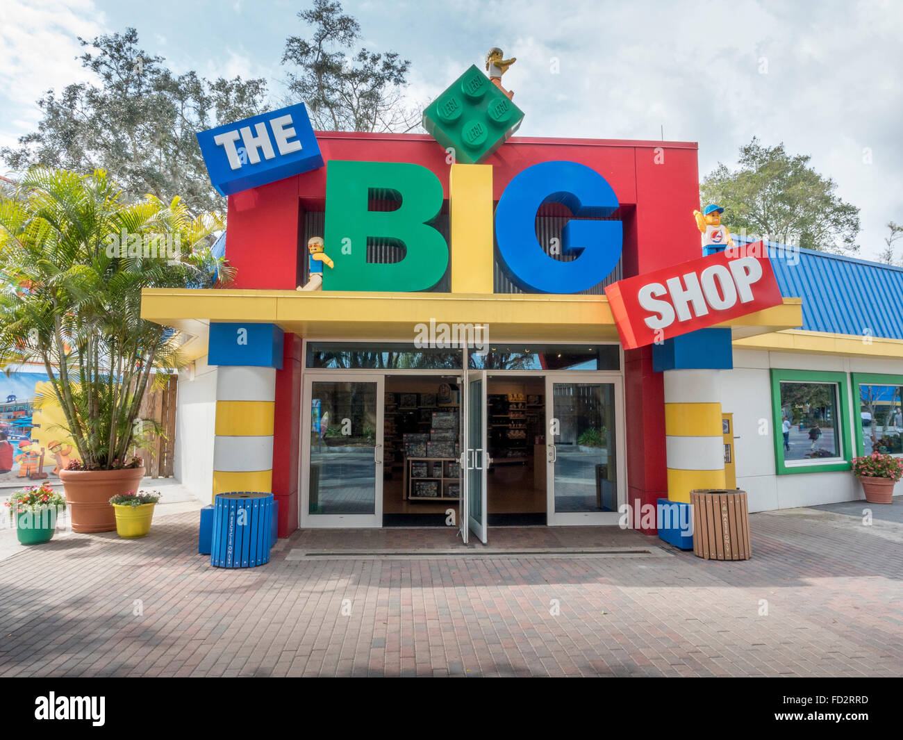 Le grand magasin à Legoland Florida un magasin vendant des marchandises et les jouets Lego Banque D'Images