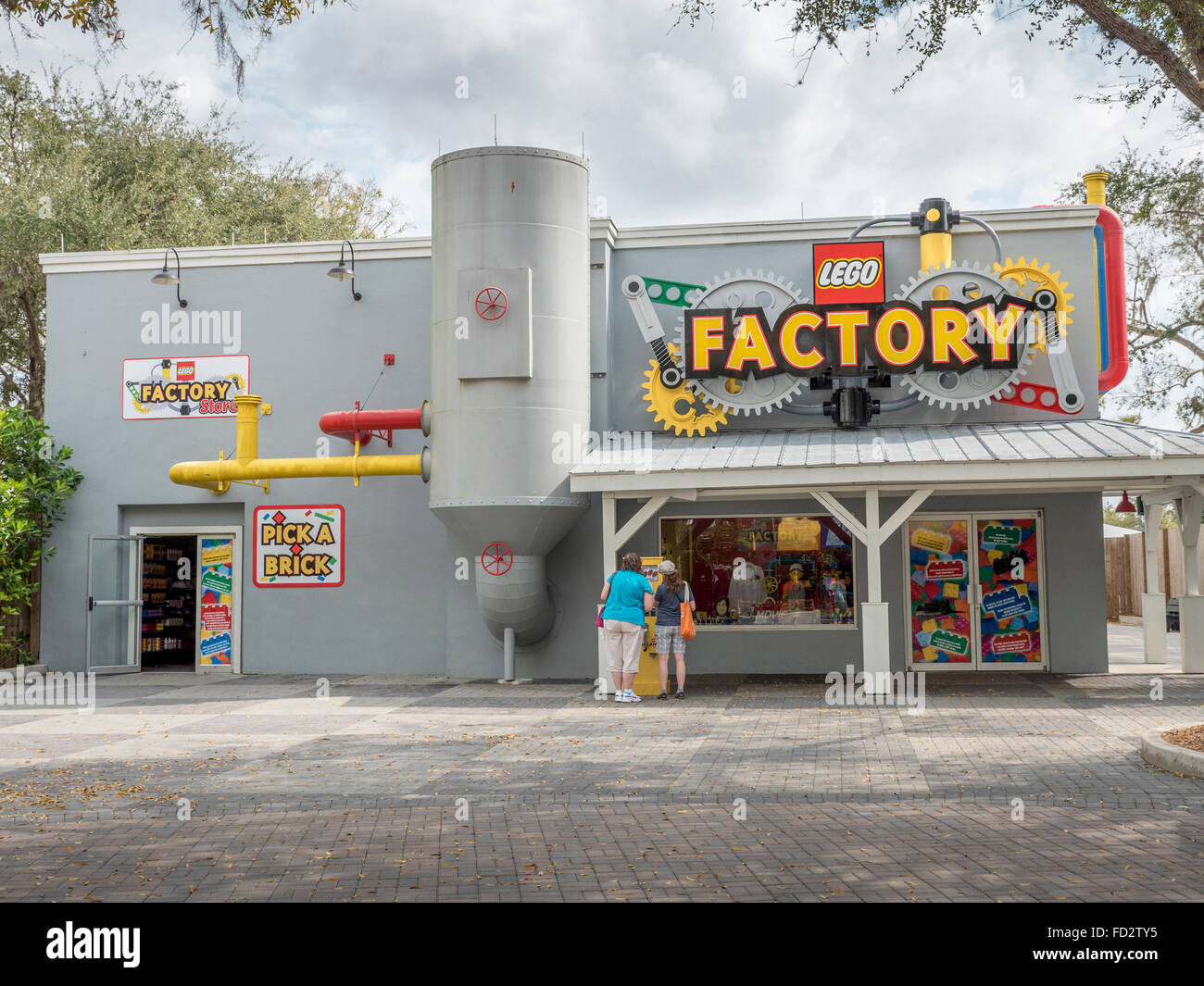 L'usine Lego Boutique Détail magasin vendant des briques Lego et Legoland Florida En Souvenirs Banque D'Images