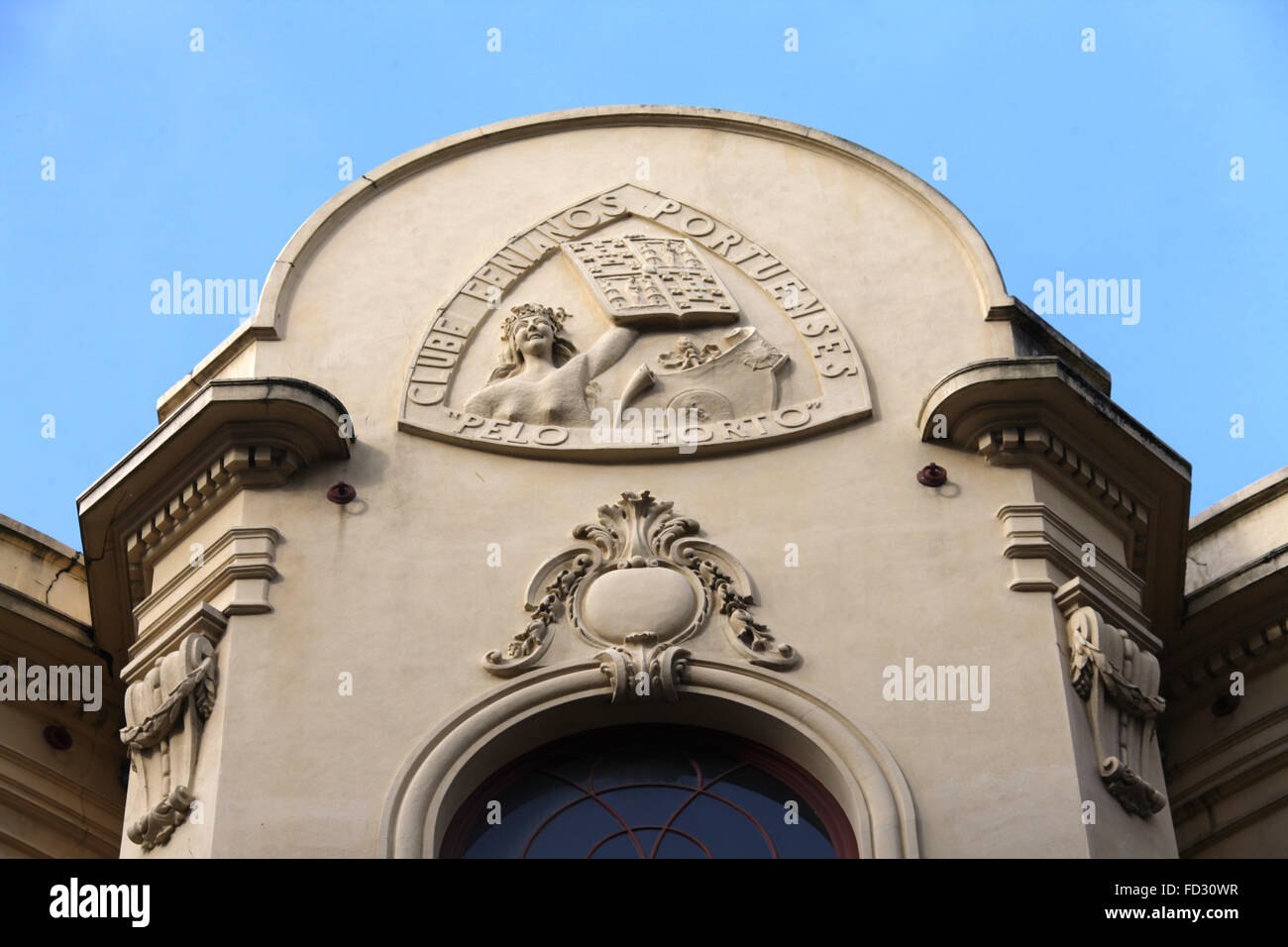 L'architecture historique Club Fenians à Porto Banque D'Images