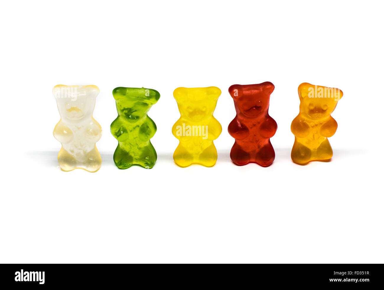 Funny gummy bears Banque D'Images