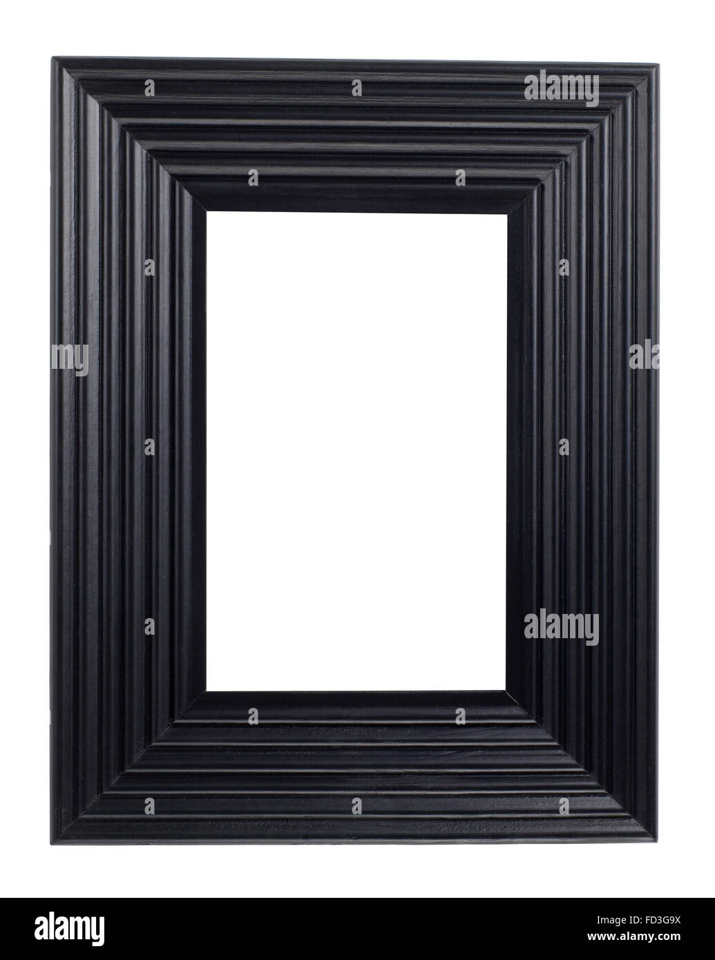 Cadre Photo en bois noir Banque D'Images Cadre Photo en bois noir Banque D'Images
