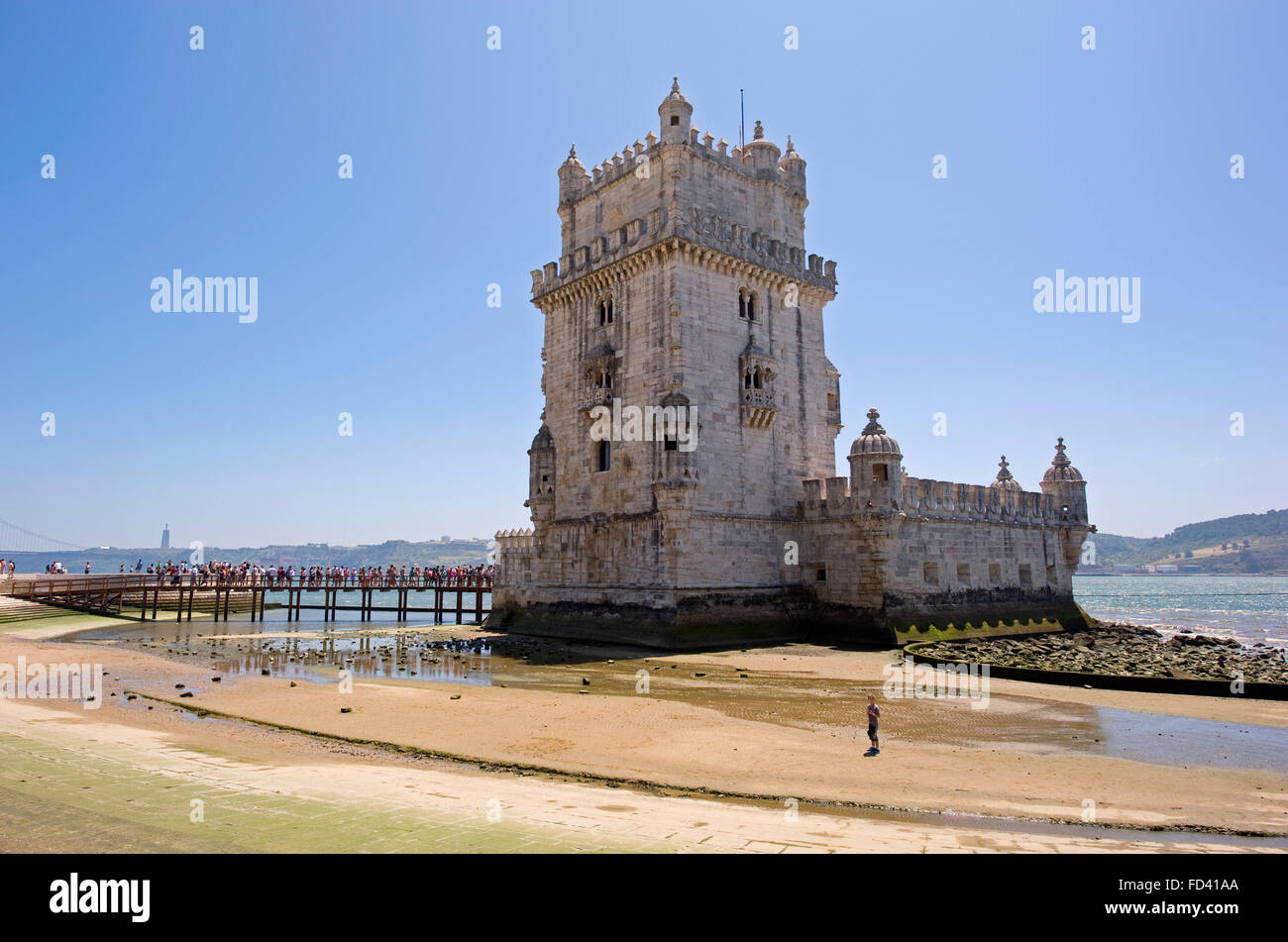 La Tour de Belém à Lisbonne, Portugal Banque D'Images