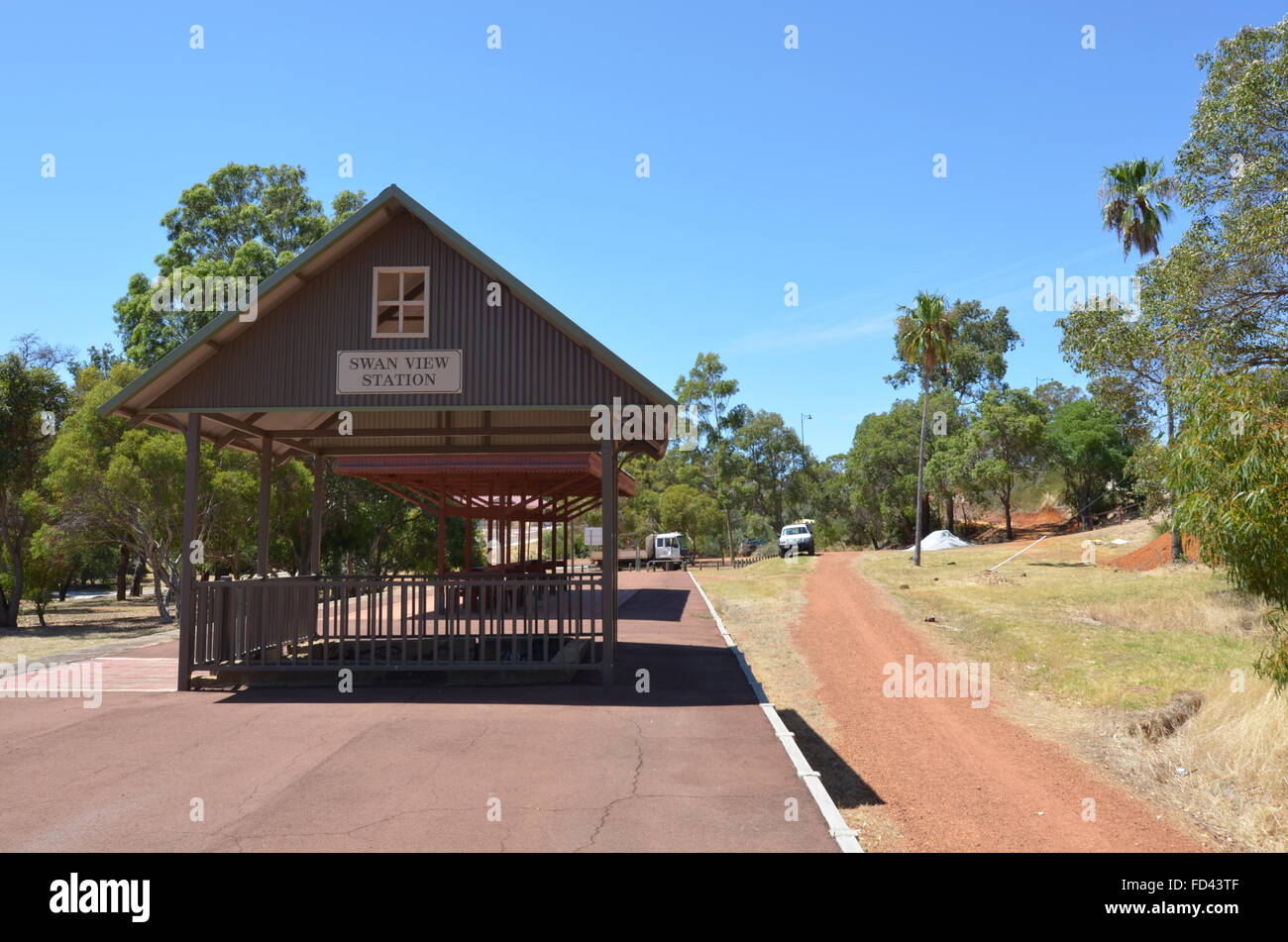 Swan View Station sur le chemin de fer se réserve Heritage Trail, l'ouest de l'Australie Banque D'Images