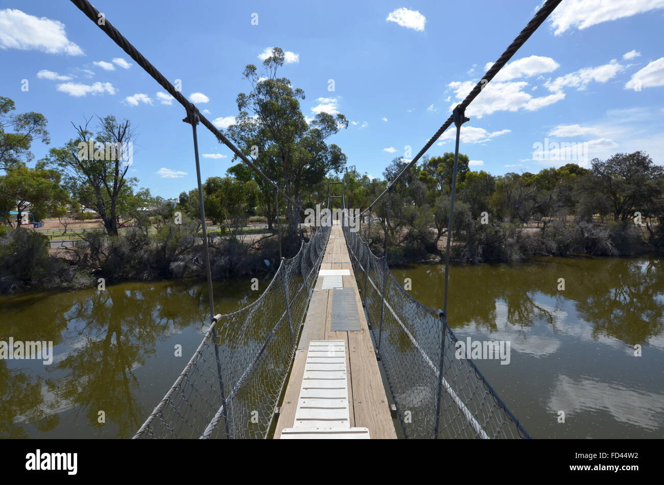Suspension Avon Pont sur la rivière Avon, New York, Australie Banque D'Images