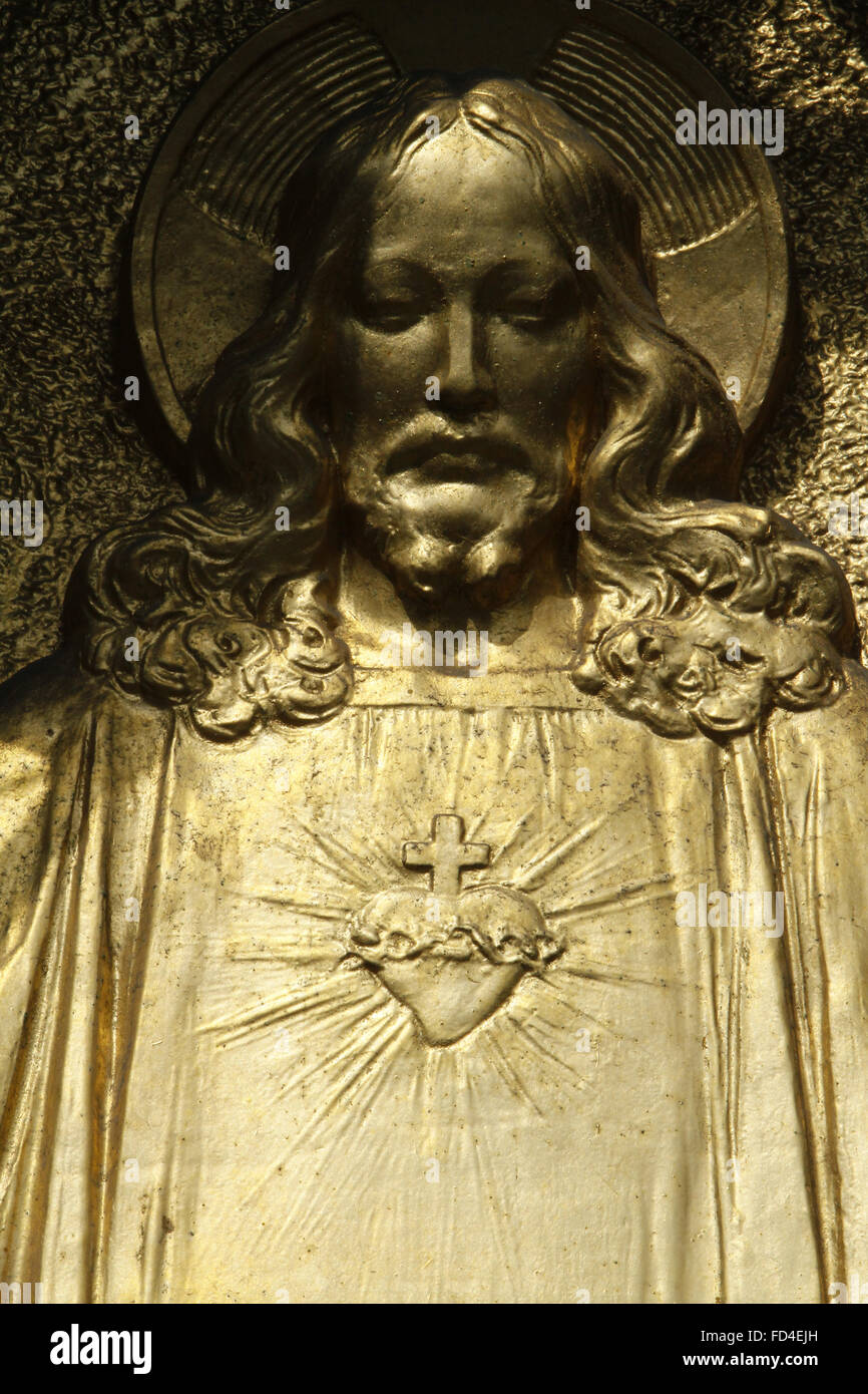 Jésus Christ. Sacré-Cœur. Banque D'Images