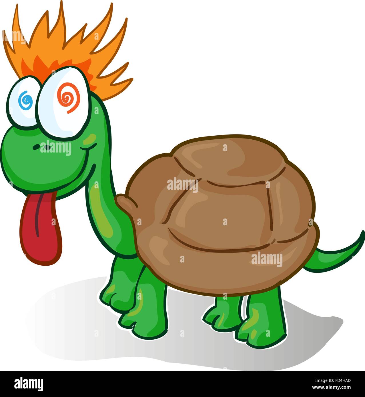 Vector illustration d'un dessin de tortue Illustration de Vecteur