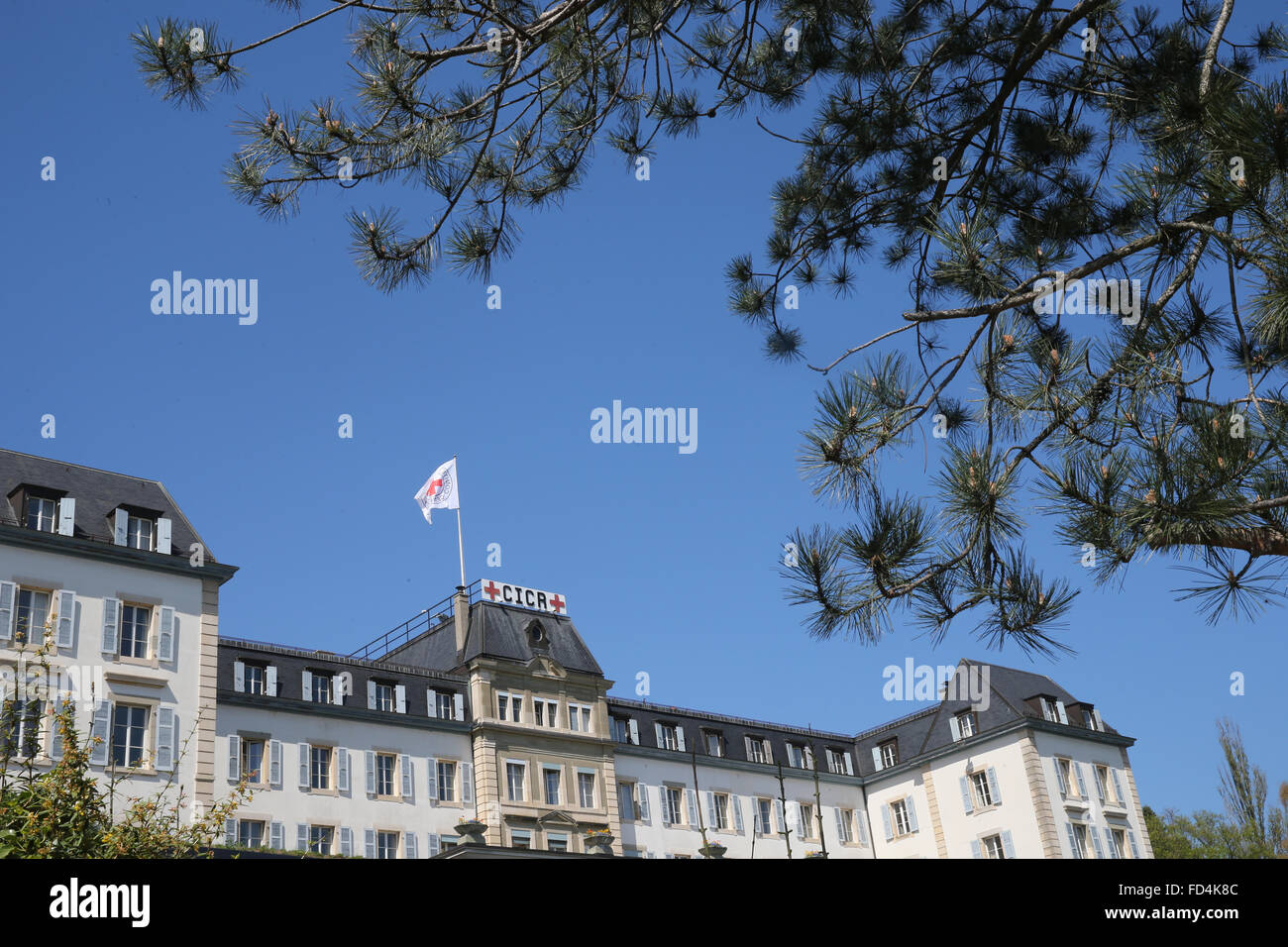 La Suisse, Genève, Comité international de la Croix-Rouge (CICR) de l'Administration centrale. Banque D'Images