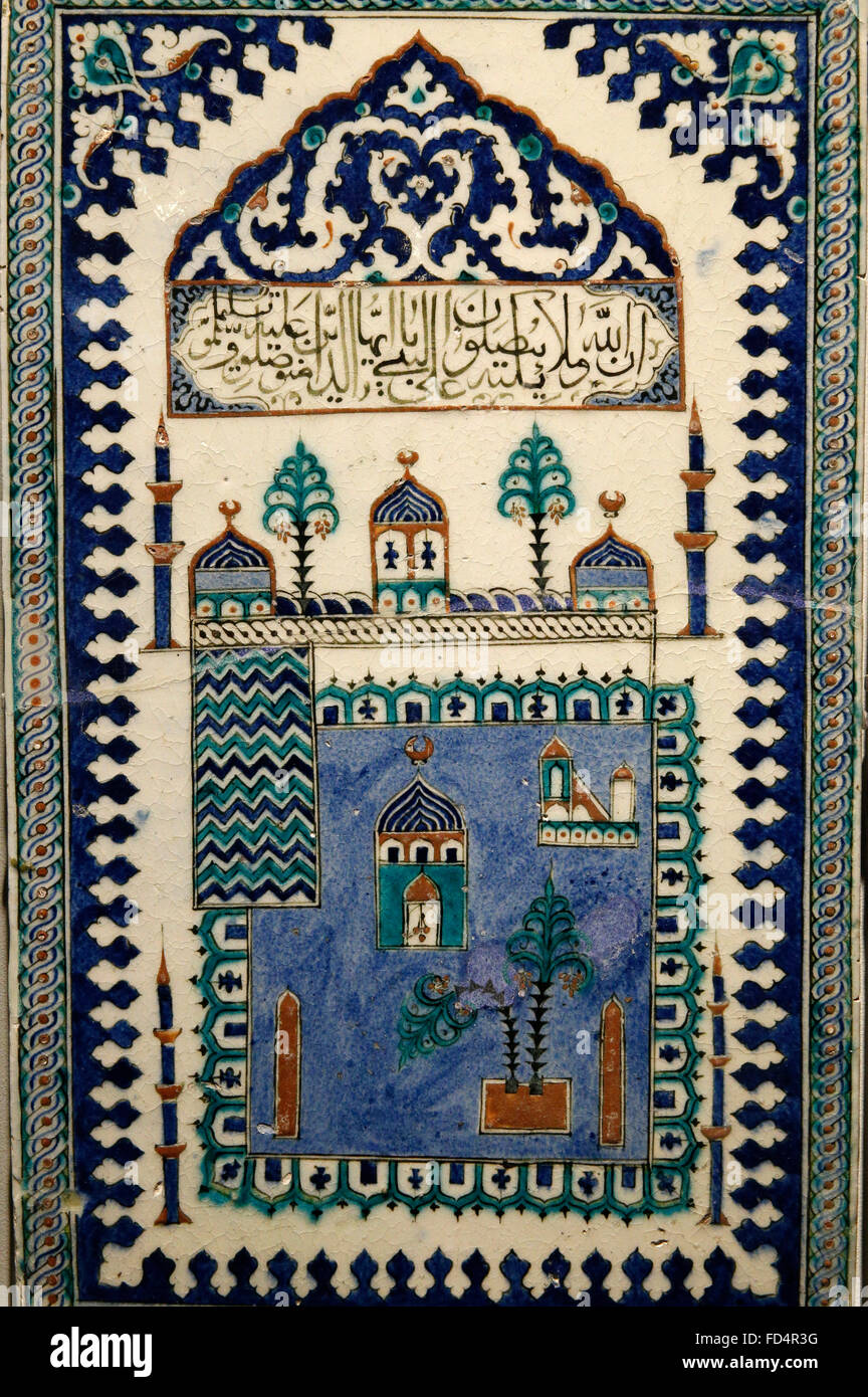 Empire Ottoman. La céramique d'Iznik. La Mecque. Musée du Louvre Photo