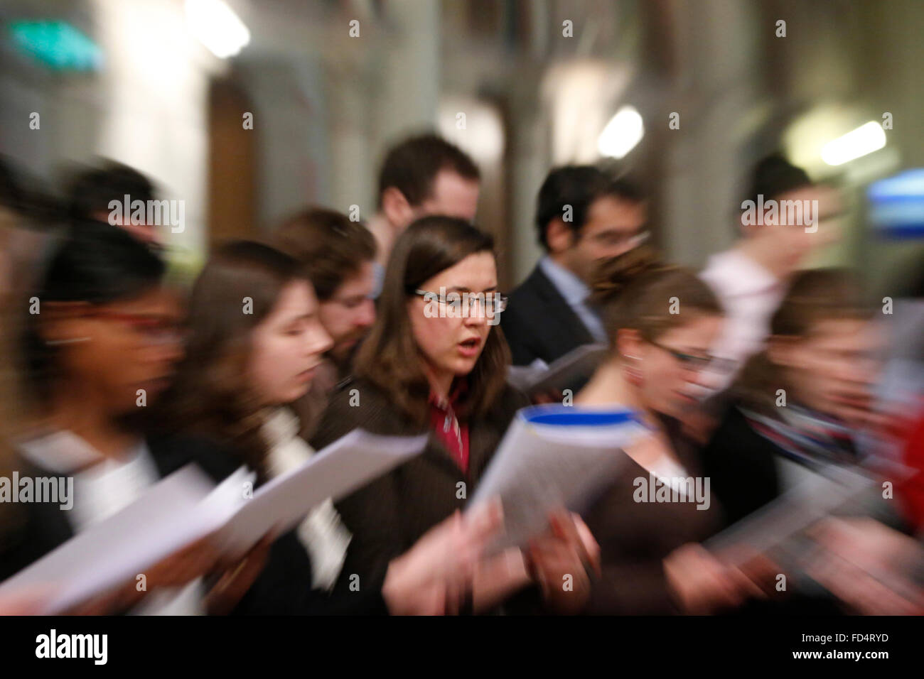 L'église Saint Ambroise. Chorale. Banque D'Images