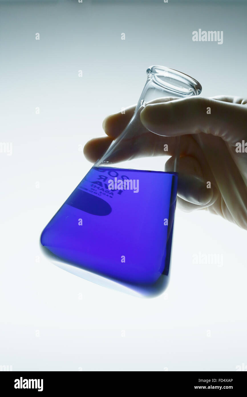 Dans le laboratoire scientifique Banque D'Images