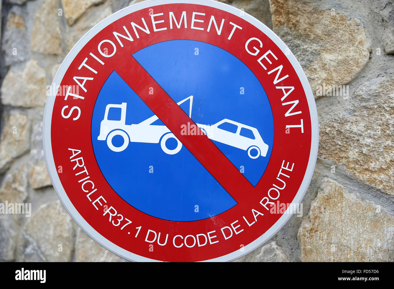 No parking sign. Banque D'Images