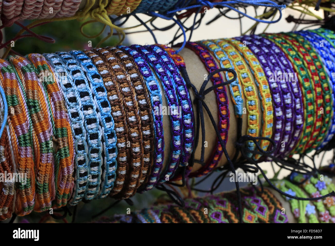 Fils de laine de bracelets. Banque D'Images