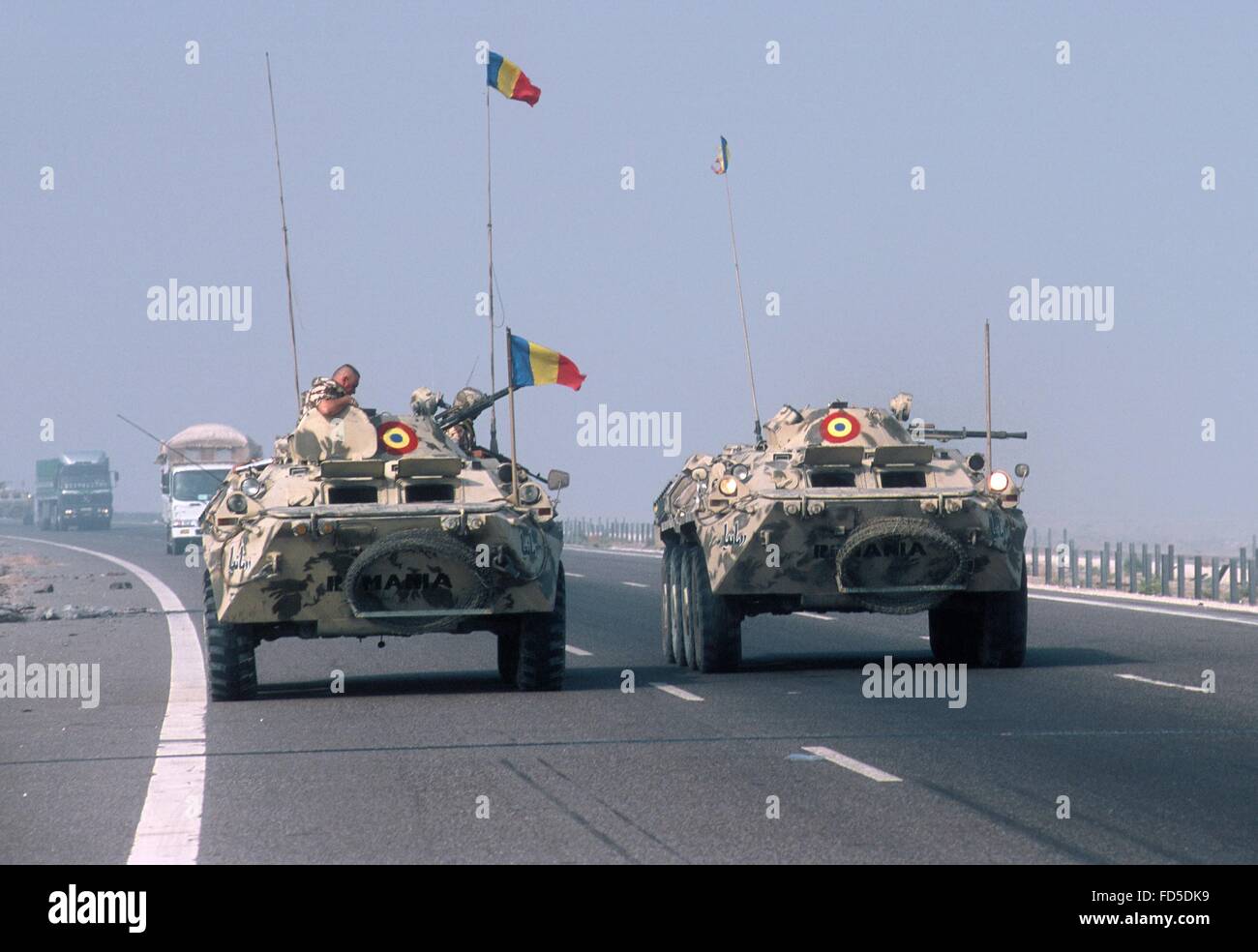 L'intervention militaire internationale en Iraq après la guerre de 2003, l'armée roumaine Banque D'Images
