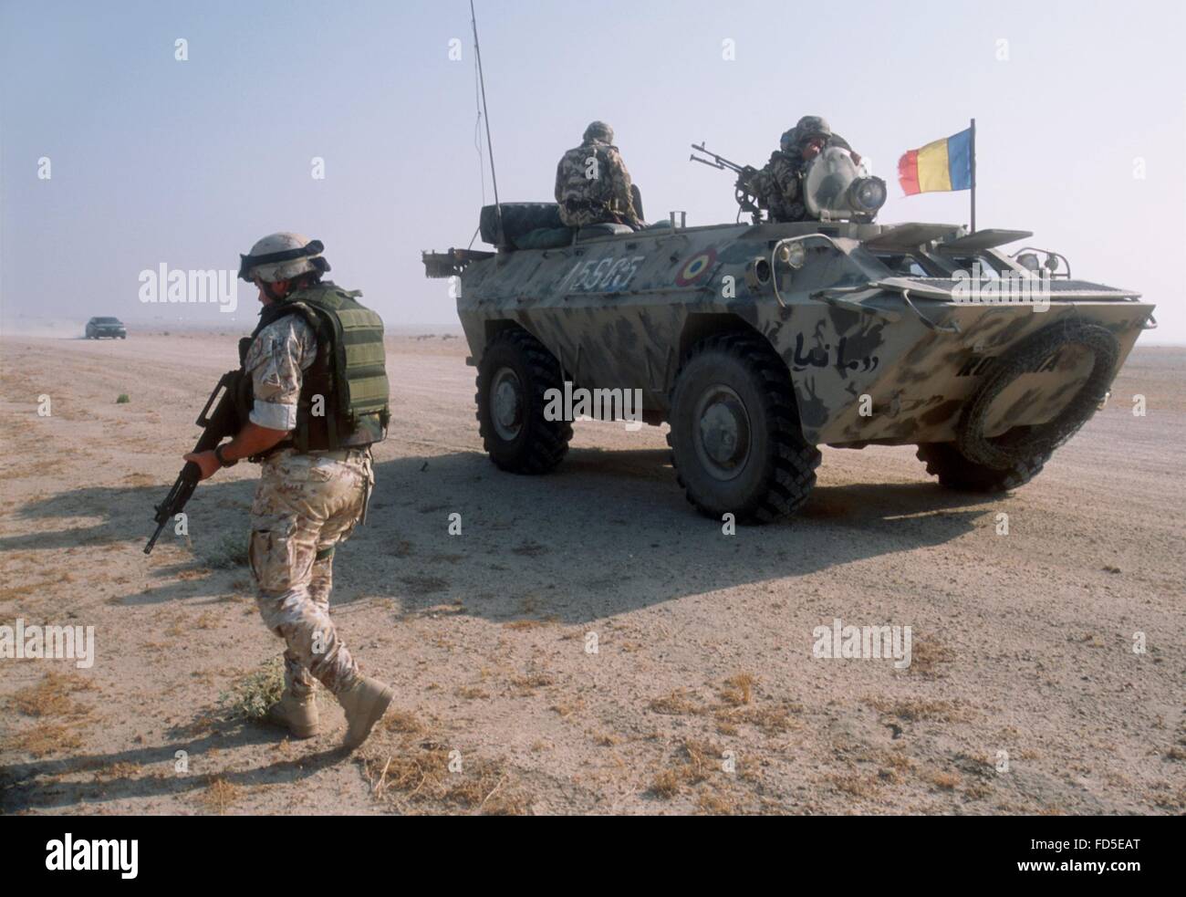 L'intervention militaire internationale en Iraq après la guerre de 2003, l'armée roumaine Banque D'Images