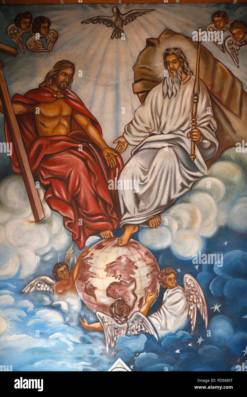 La peinture. La Sainte Trinité : le père, le Fils et le Saint Esprit Photo  Stock - Alamy