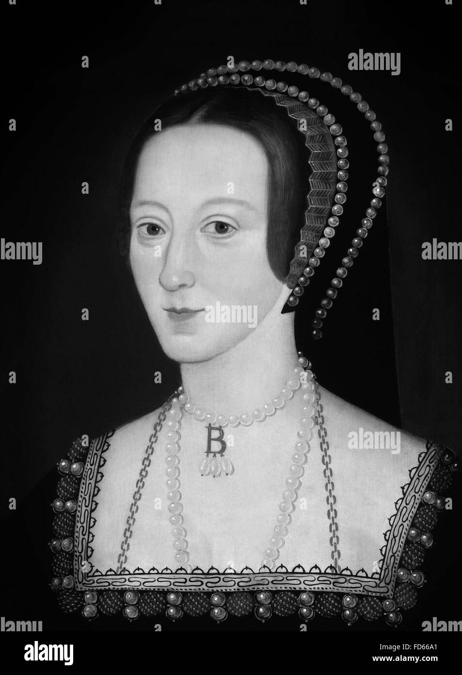 Anne Boleyn, seconde épouse d'Henry VIII, par un artiste inconnu, vers 1534 Banque D'Images