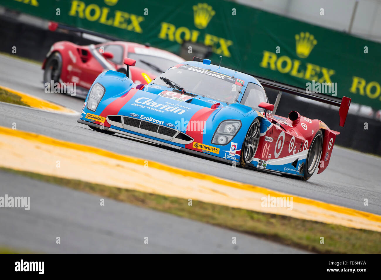 Daytona Beach, FL, USA. 28 janvier, 2016. Daytona Beach, FL - Jan 28, 2016 : Le Chip Ganassi Racing Riley DP par la course tourne à la Rolex 24 à Daytona à Daytona International Speedway de Daytona Beach, FL. Credit : csm/Alamy Live News Banque D'Images