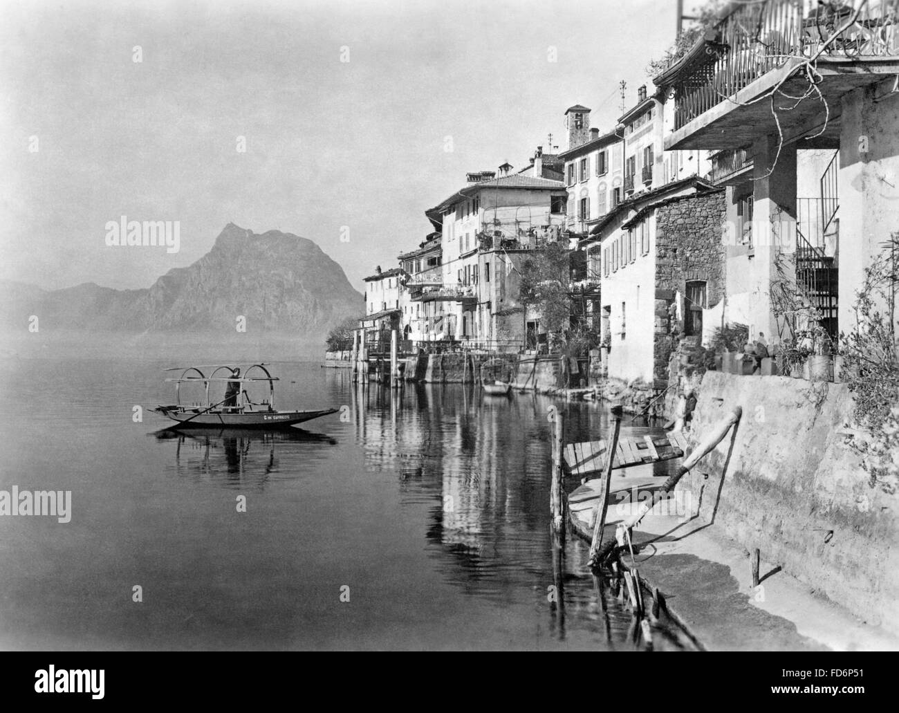 Gandria, au lac de Lugano Banque D'Images