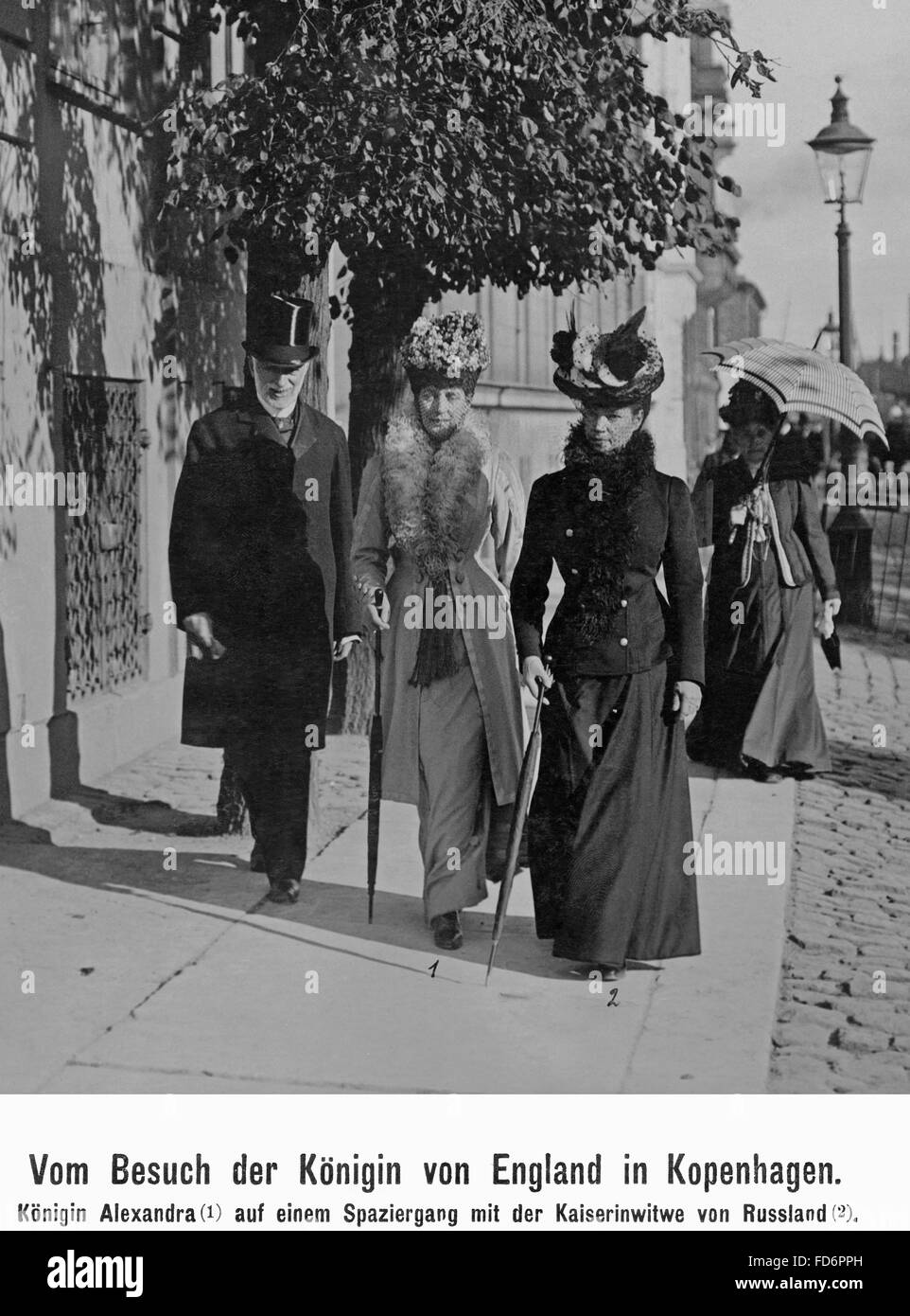 La Reine d'Angleterre à Copenhague,1909 Banque D'Images