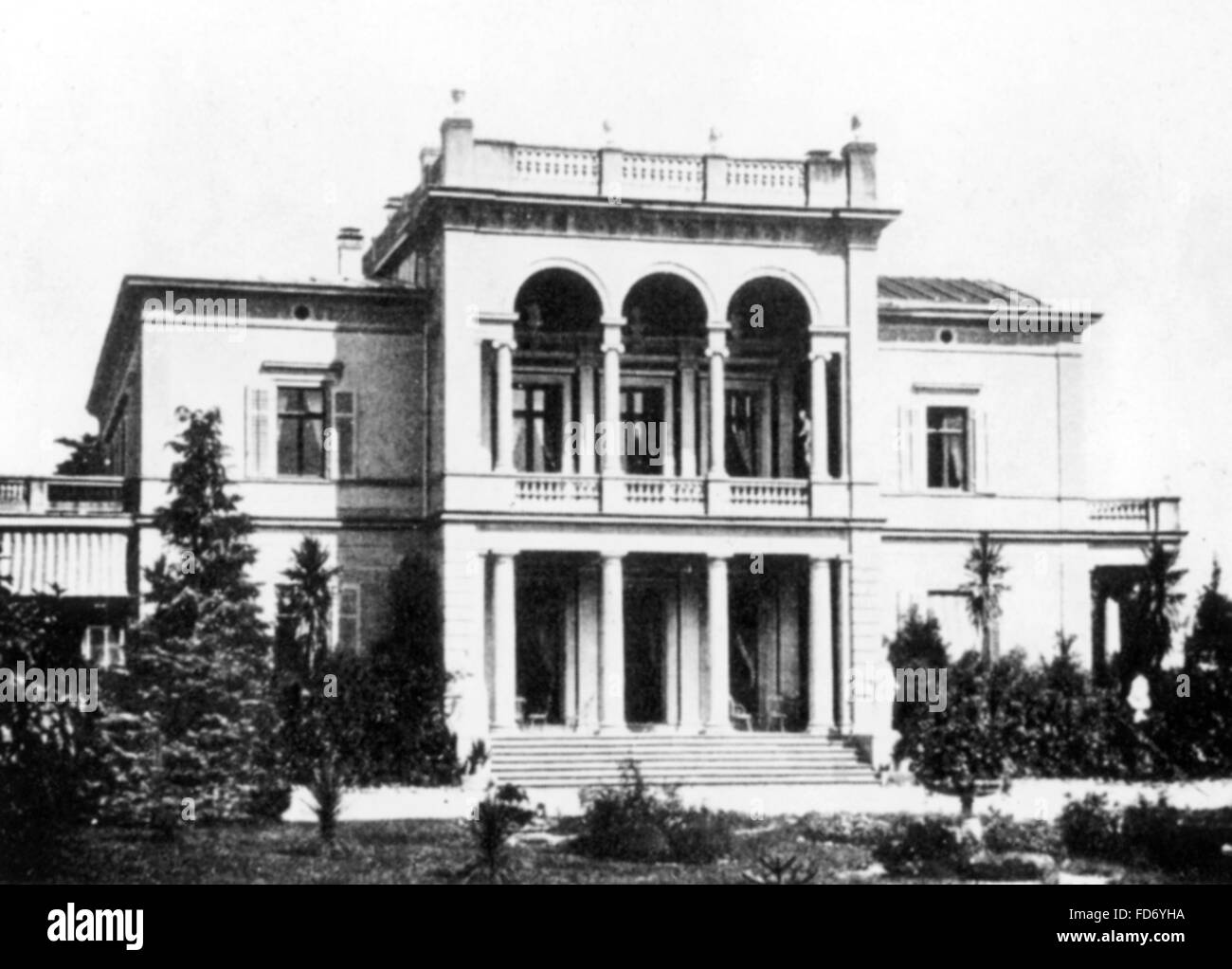 La Villa Wesendonck, autour de 1860 Banque D'Images