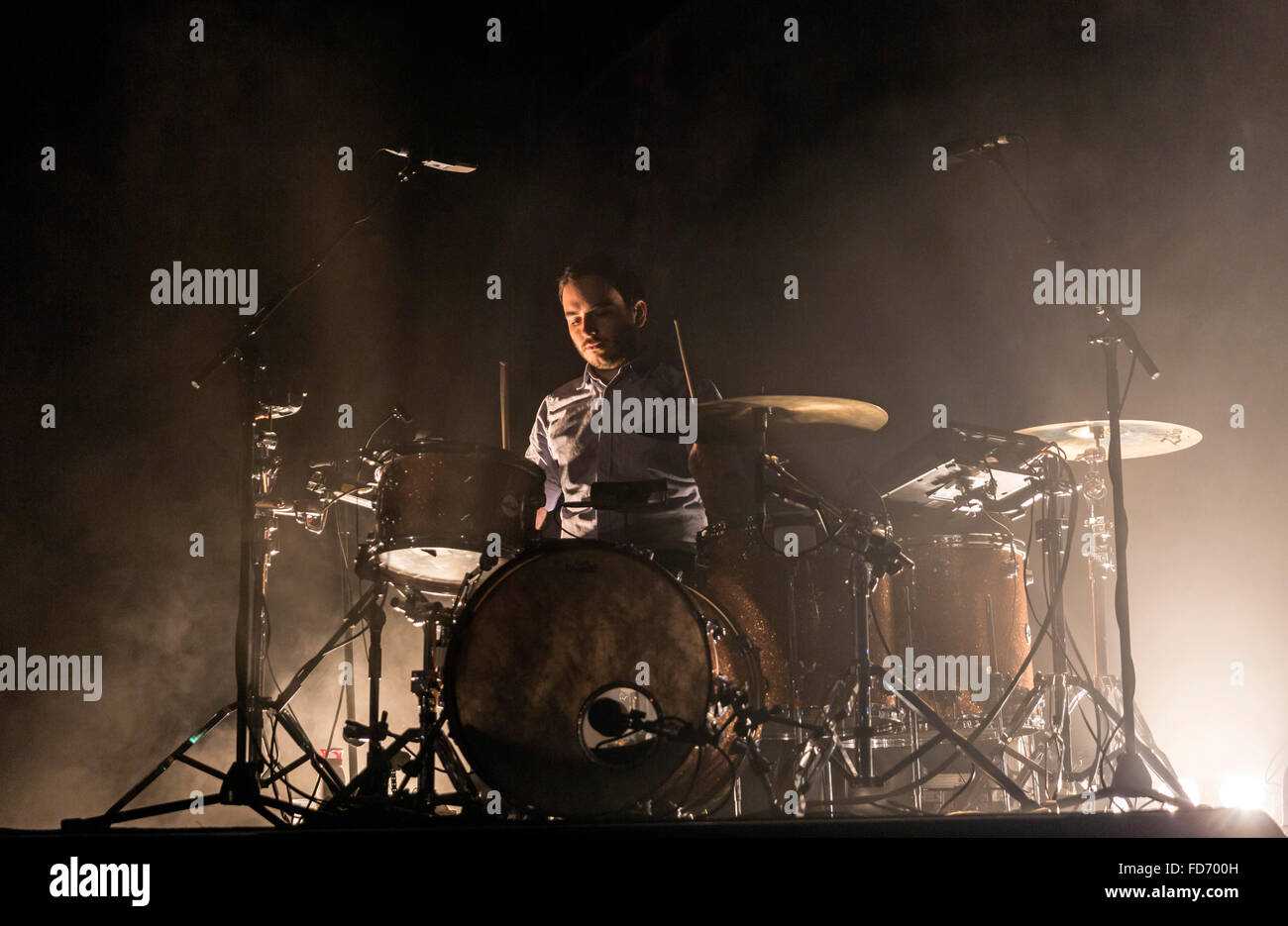 Londres, Royaume-Uni, 28 janvier 2016. Fille Performance Live à l'O2 Kentish Town Forum. © Robert Stainforth/Alamy Banque D'Images