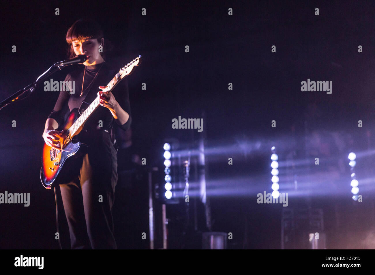 Londres, Royaume-Uni, 28 janvier 2016. Fille Performance Live à l'O2 Kentish Town Forum. © Robert Stainforth/Alamy Banque D'Images