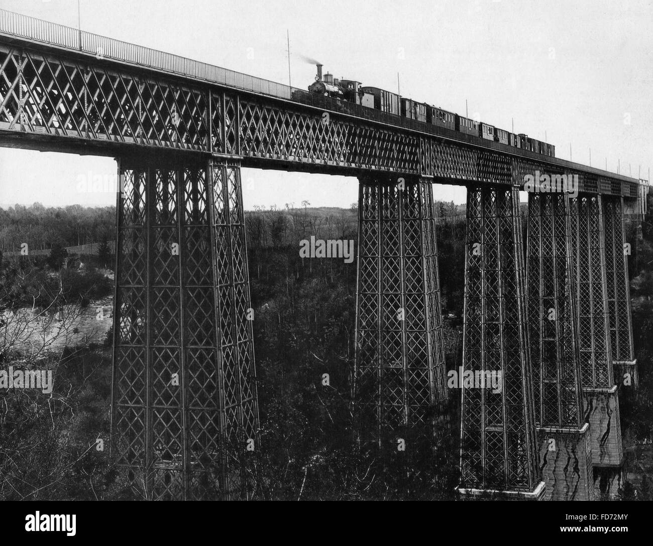 Pont de chemin de fer, vers 1910 Banque D'Images