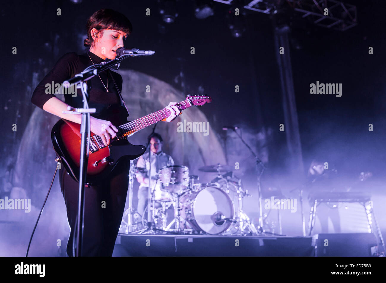 Londres, Royaume-Uni, 28 janvier 2016. Fille Performance Live à l'O2 Kentish Town Forum. © Robert Stainforth/Alamy Banque D'Images