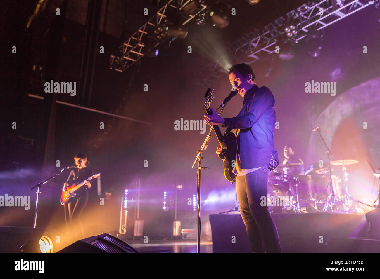 Londres, Royaume-Uni, 28 janvier 2016. Fille Performance Live à l'O2 Kentish Town Forum. © Robert Stainforth/Alamy Banque D'Images