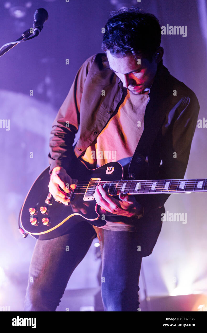 Londres, Royaume-Uni, 28 janvier 2016. Fille Performance Live à l'O2 Kentish Town Forum. © Robert Stainforth/Alamy Banque D'Images