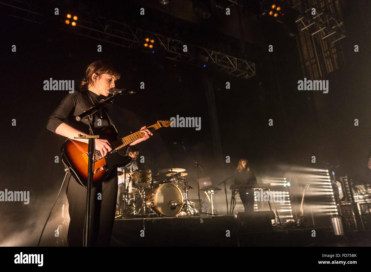 Londres, Royaume-Uni, 28 janvier 2016. Fille Performance Live à l'O2 Kentish Town Forum. © Robert Stainforth/Alamy Banque D'Images