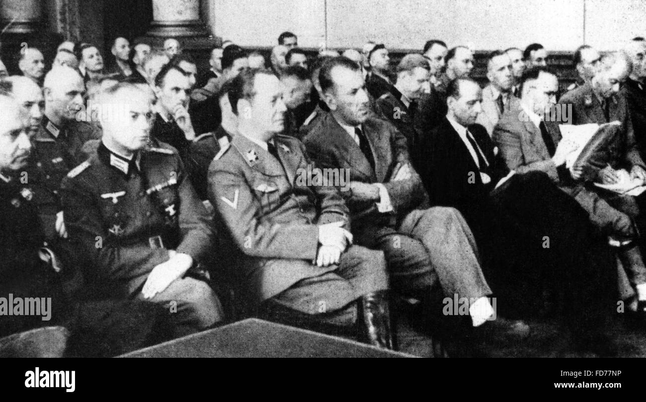 Ernst Kaltenbrunner dans un processus sur la tentative le 20 juillet 1944 à Berlin, 1944 Banque D'Images