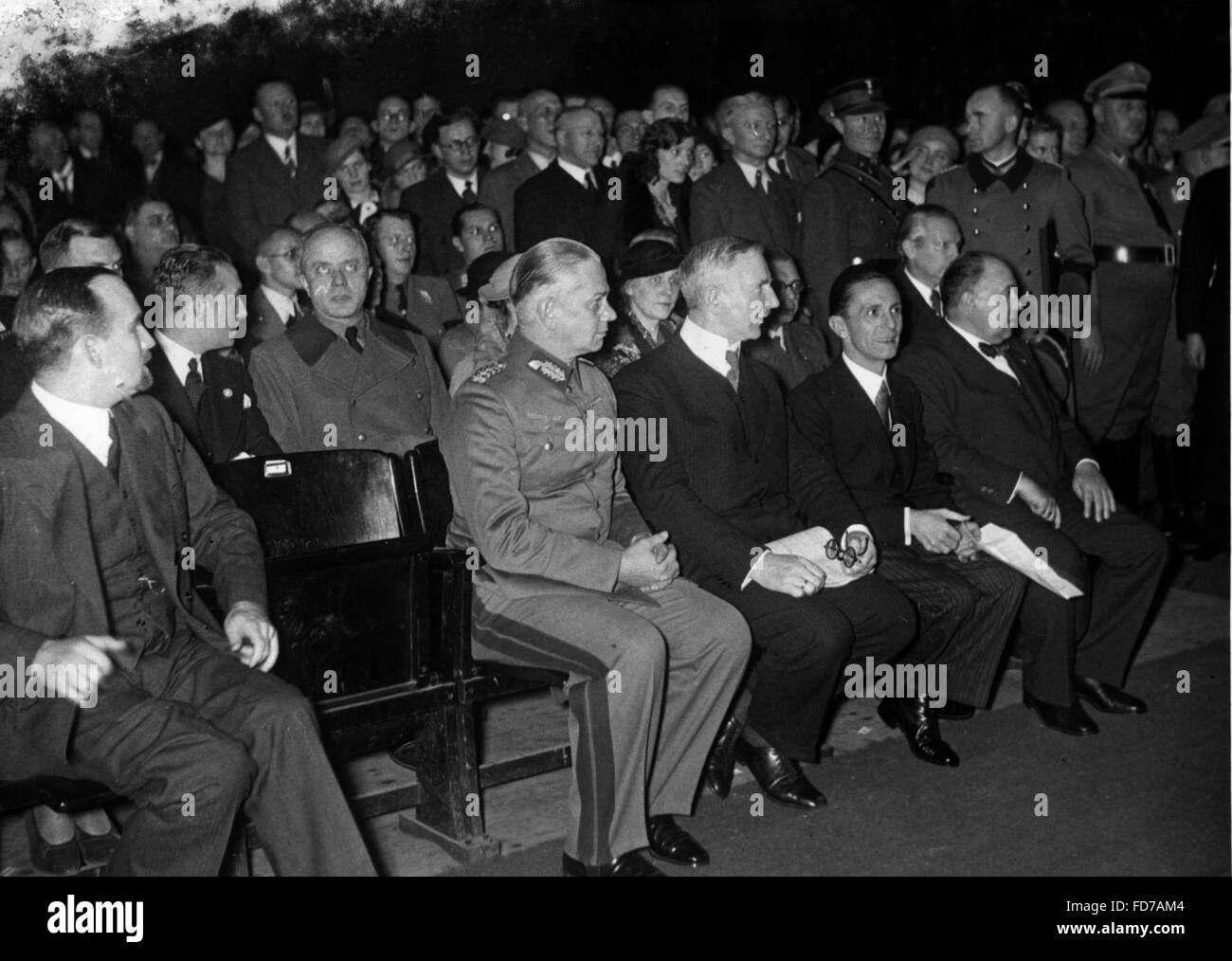 Rassemblement annuel de la Chambre de la culture du Reich dans le Berlin Sportpalast, 1934 Banque D'Images