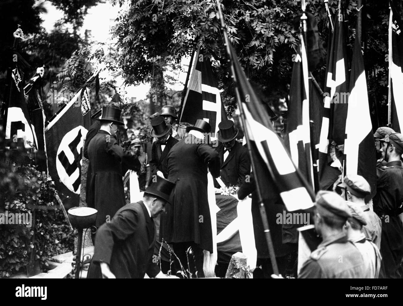 Funérailles d'un garçon de la jeunesse hitlérienne, 1933 Banque D'Images