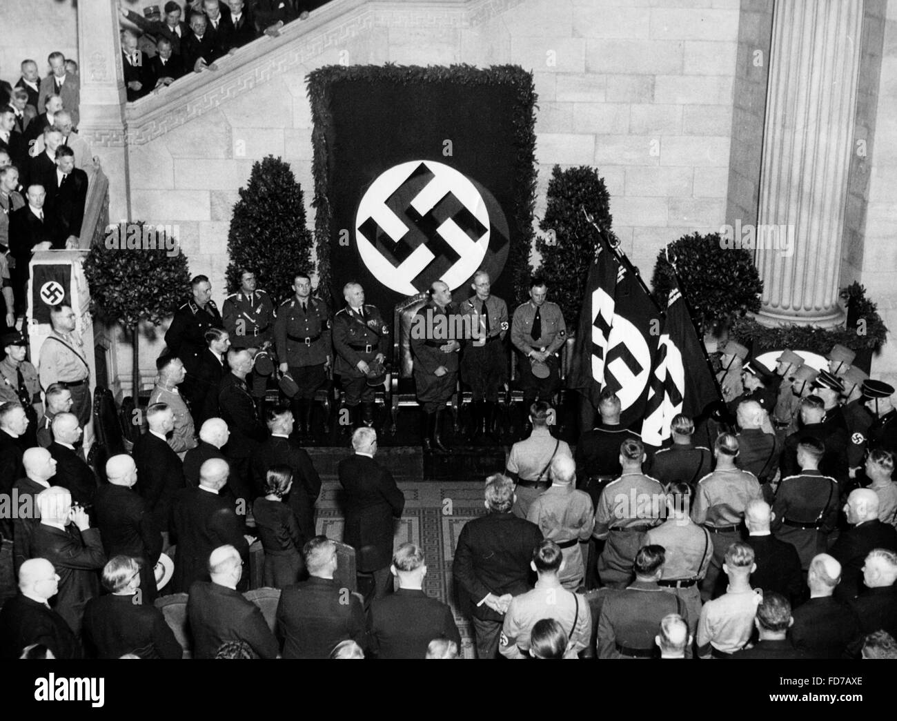 Hans Frank dans le tribunal régional supérieur de Hambourg, 1933 Banque D'Images